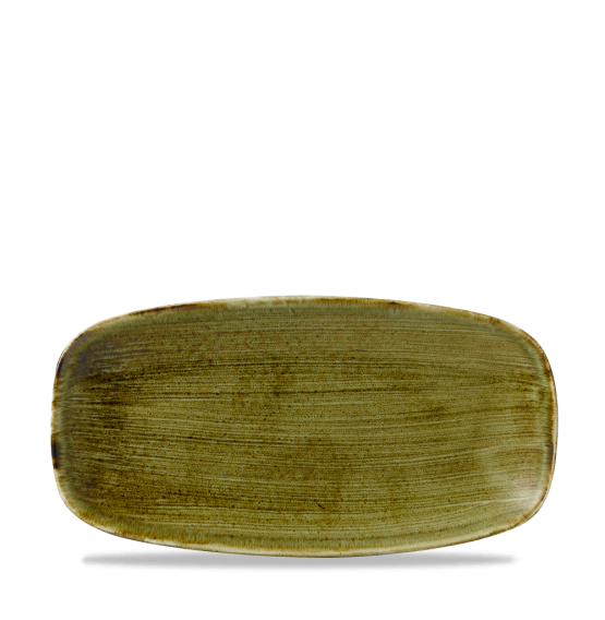 Plume Olive Chefs' Oblong Plate No 3